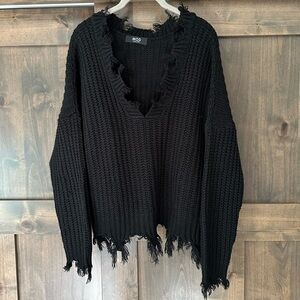 MOD Women’s Distressed Cropped Sweater